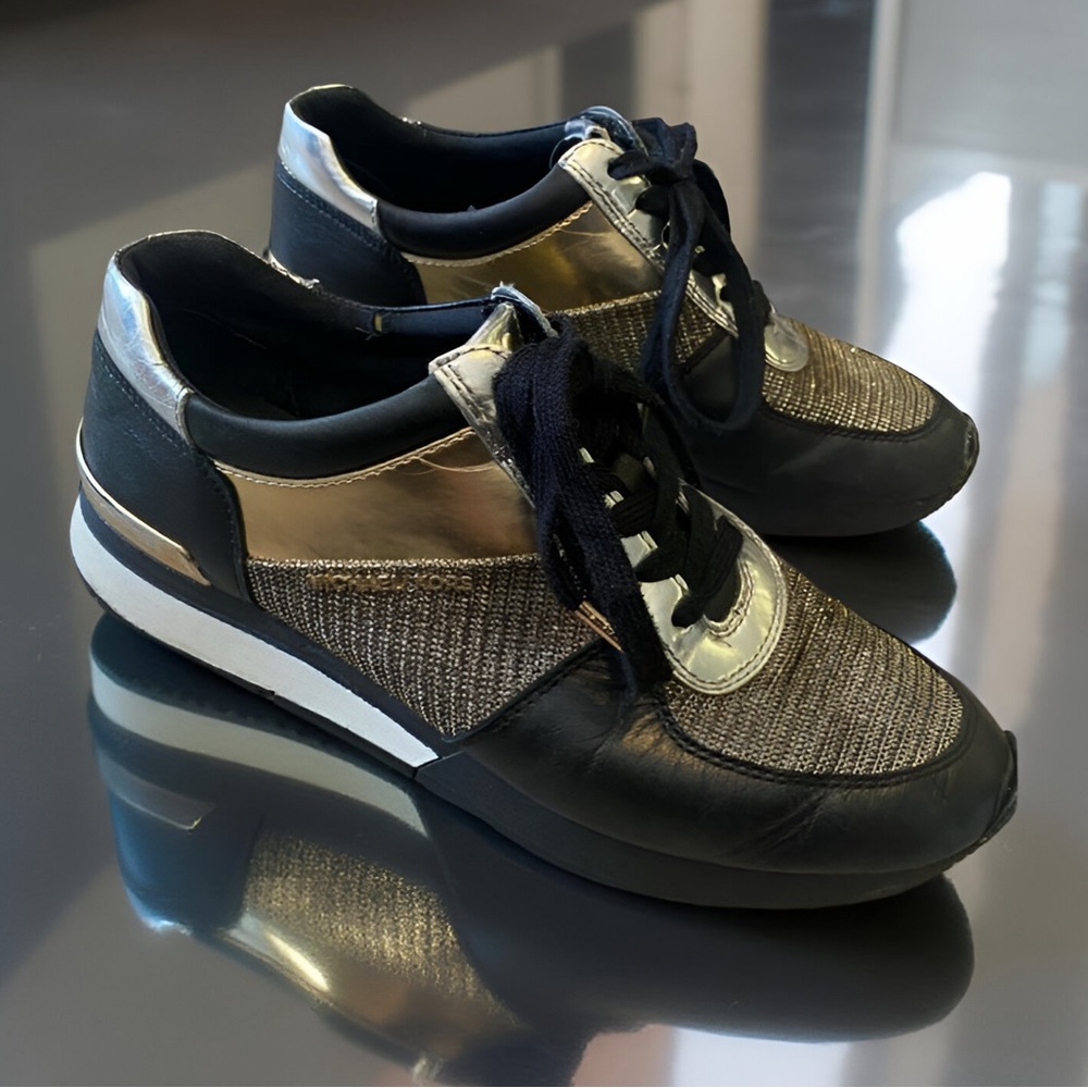 Michael Kors Sparkly Leather Sneakers